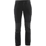 Blåkläder Damen 7122 Stretch Servicehose – schwarz/dunkelgrau