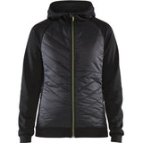 Blåkläder Damen 3464 Hybrid Sweatjacke – schwarz/gelb