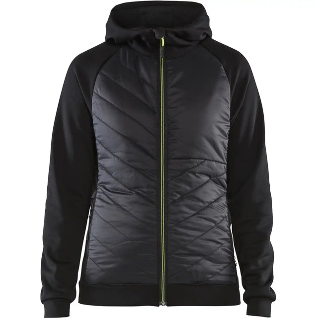 Blåkläder Damen 3464 Hybrid Sweatjacke – schwarz/gelb