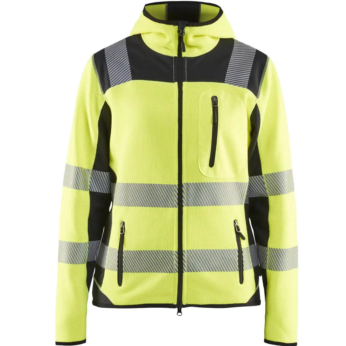 Blåkläder Damen 4967 Warnschutz Strickjacke – gelb/schwarz
