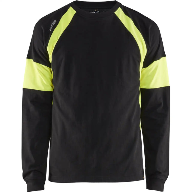 Blåkläder 3520 Langarmshirt – schwarz/gelb