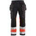 Blåkläder 1558 Warnschutz Stretch Handwerkerhose – schwarz/rot