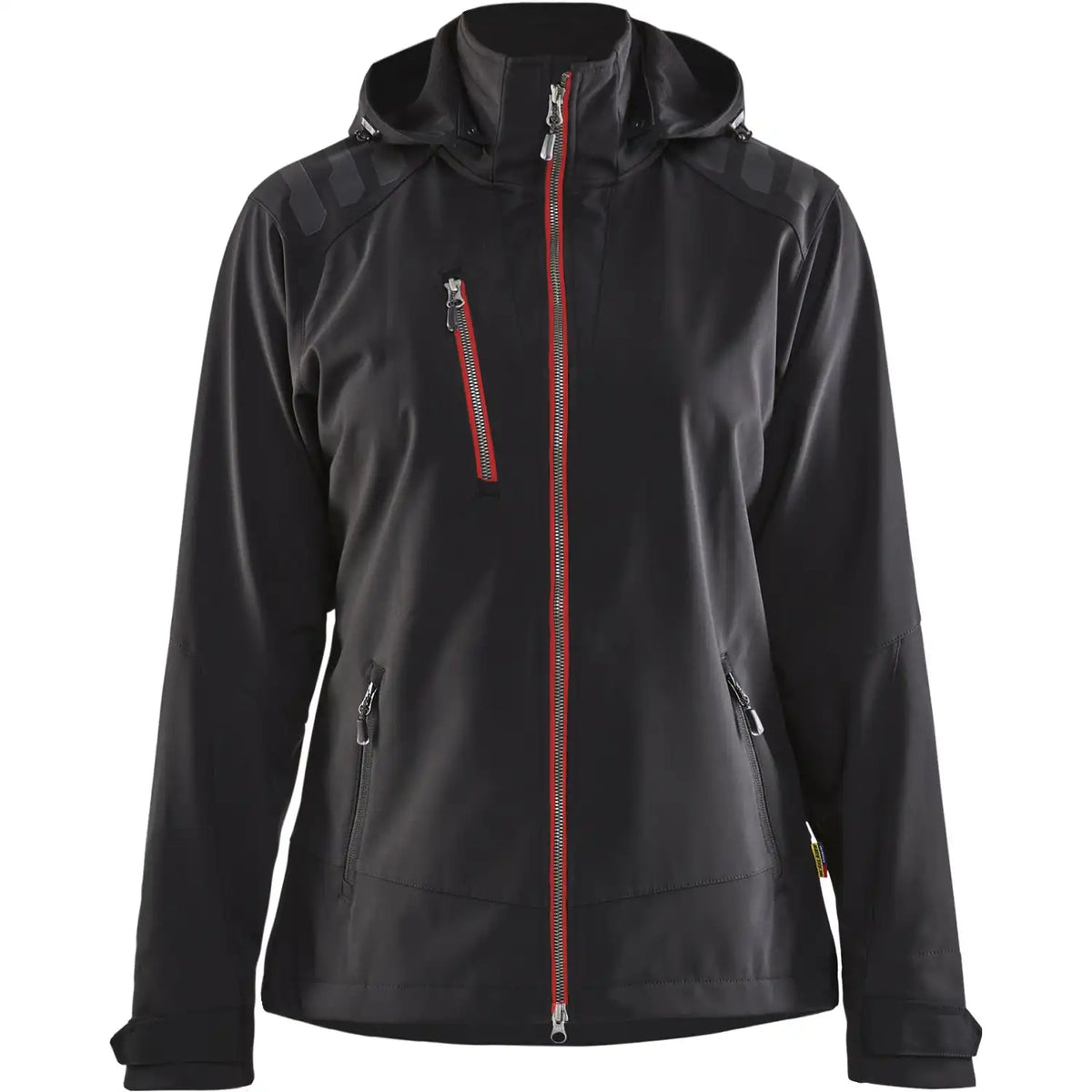 Blåkläder Damen 4719 Softshelljacke – schwarz/rot