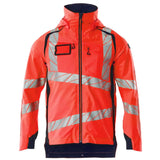 Mascot Accelerate Safe Warnschutz Regenjacke – rot/schwarzblau