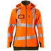 Mascot Damen Accelerate Safe Warnschutz Regenjacke – orange/moosgrün