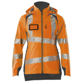 Mascot Damen Accelerate Safe Warnschutz Regenjacke – orange/dunkelanthrazit