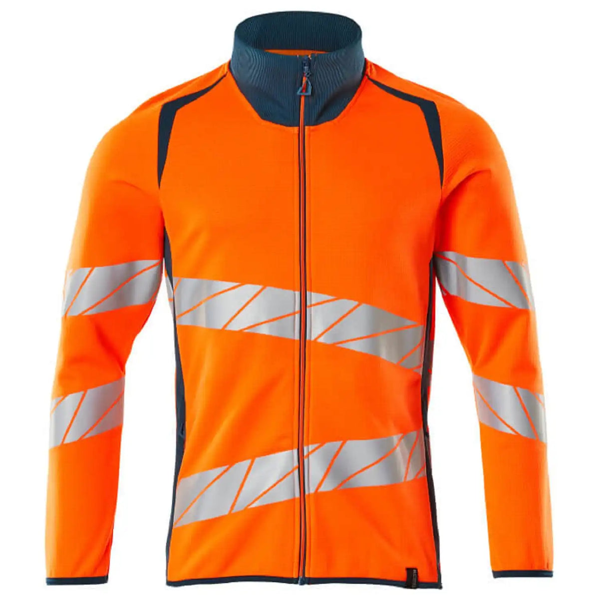 Mascot Accelerate Safe Warnschutz Sweatjacke – orange/dunkelpetroleum
