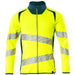 Mascot Accelerate Safe Warnschutz Sweatjacke – gelb/dunkelpetroleum