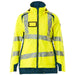 Mascot Damen Accelerate Safe Masco Warnschutz Winterjacke – gelb/dunkelpetroleum