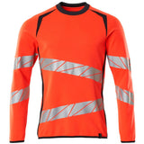 Mascot Accelerate Safe Warnschutz Sweatshirt – rot/schwarzblau