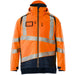 Mascot Accelerate Safe Warn-Winterjacke zweifarbig – orange/schwarzblau