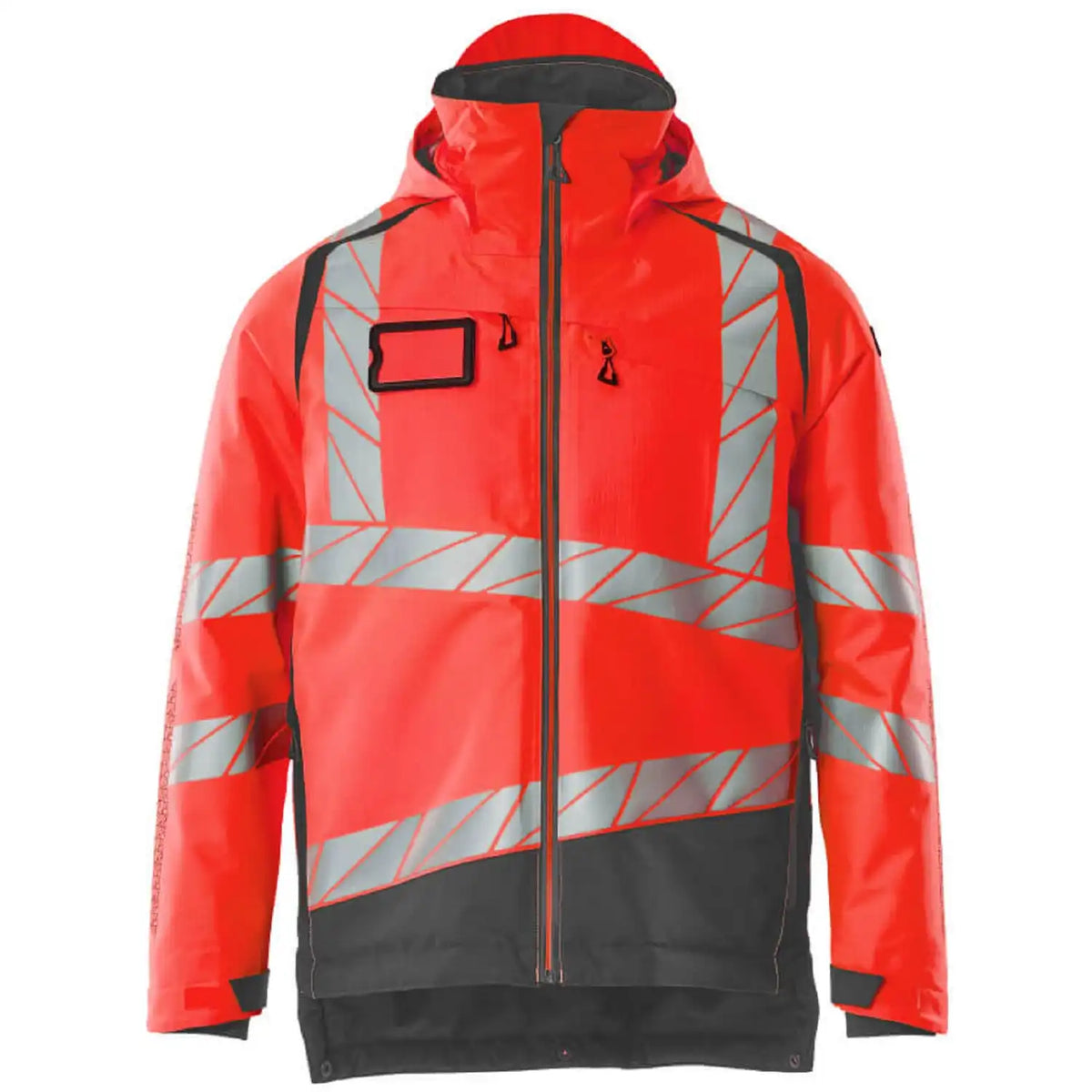 Mascot Accelerate Safe Warn-Winterjacke zweifarbig – rot/dunkelanthrazit