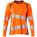 Mascot Damen Accelerate Safe Warn-Langarmshirt – orange/dunkelanthrazit