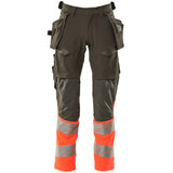 Mascot Accelerate Safe Warnschutz Bundhose Kl.1 19131-711 – dunkelanthrazit/rot