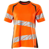 Mascot Damen Accelerate Safe Warnschutz T-Shirt – orange/dunkelanthrazit
