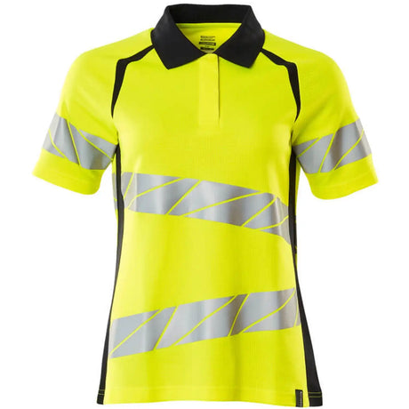 Mascot Damen Accelerate Safe Warnschutz Polo-Shirt – gelb/schwarzblau