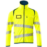 Mascot Accelerate Safe Warnschutz Fleecejacke – gelb/dunkelpetroleum