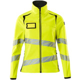 Mascot Damen Accelerate Safe Warn-Softhelljacke – gelb/schwarz