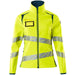 Mascot Damen Accelerate Safe Warn-Softhelljacke – gelb/dunkelpetroleum