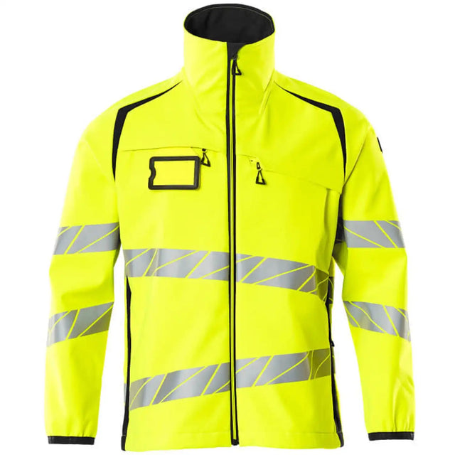 Mascot Accelerate Safe Warn-Softshelljacke – gelb/schwarz