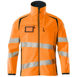 Mascot Accelerate Safe Warn-Softshelljacke – orange/schwarzblau