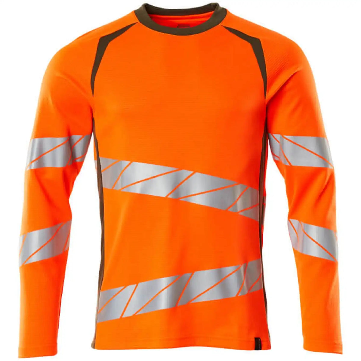 Mascot Accelerate Safe Warnschutz Langarmshirt – orange/moosgrün