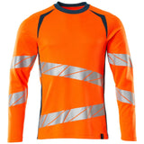 Mascot Accelerate Safe Warnschutz Langarmshirt – orange/dunkelpetroleum