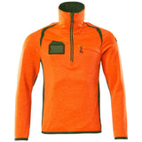 Mascot Accelerate Safe Fleecepullover – orange/moosgrün