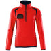 Mascot Damen Accelerate Safe Fleecepullover – rot/schwarzblau