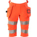 Mascot Accelerate Safe Warn-Handwerkershorts – rot