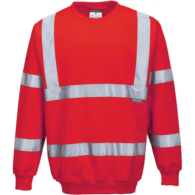 Portwest B303 Warnschutz-Sweatshirt – rot
