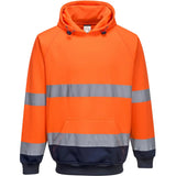 Portwest B316 Warnschutz Kapuzen-Sweatshirt – orange/marine