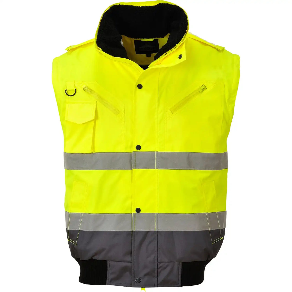 Portwest C465 Kontrast Warnschutz Pilotenjacke – gelb/grau
