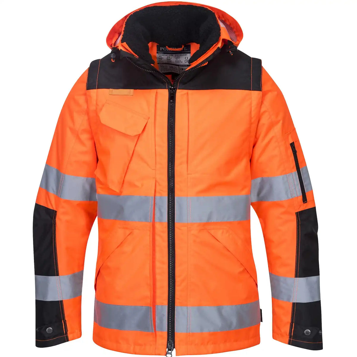 Portwest C469 Pro Warnschutz Winterjacke 3in1 – orange/schwarz