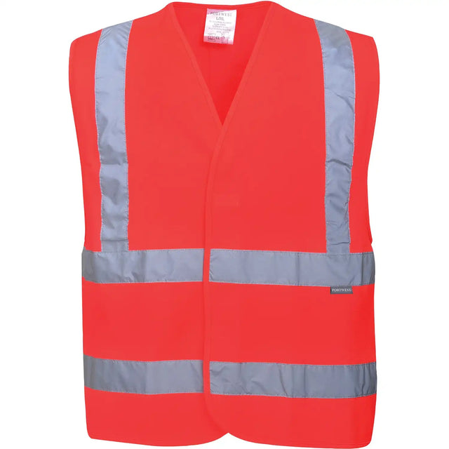 Portwest C470 Kl. 2 Warnweste 100% Polyester – rot