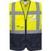 Portwest Warschau Kl. 1 Warnweste Executive – gelb/marine