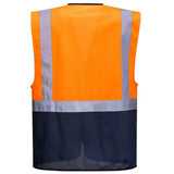 Portwest Warschau Kl. 1 Warnweste Executive – orange/marine