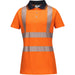 Portwest Damen LW72 Warnschutz Polo-Shirt – orange/schwarz
