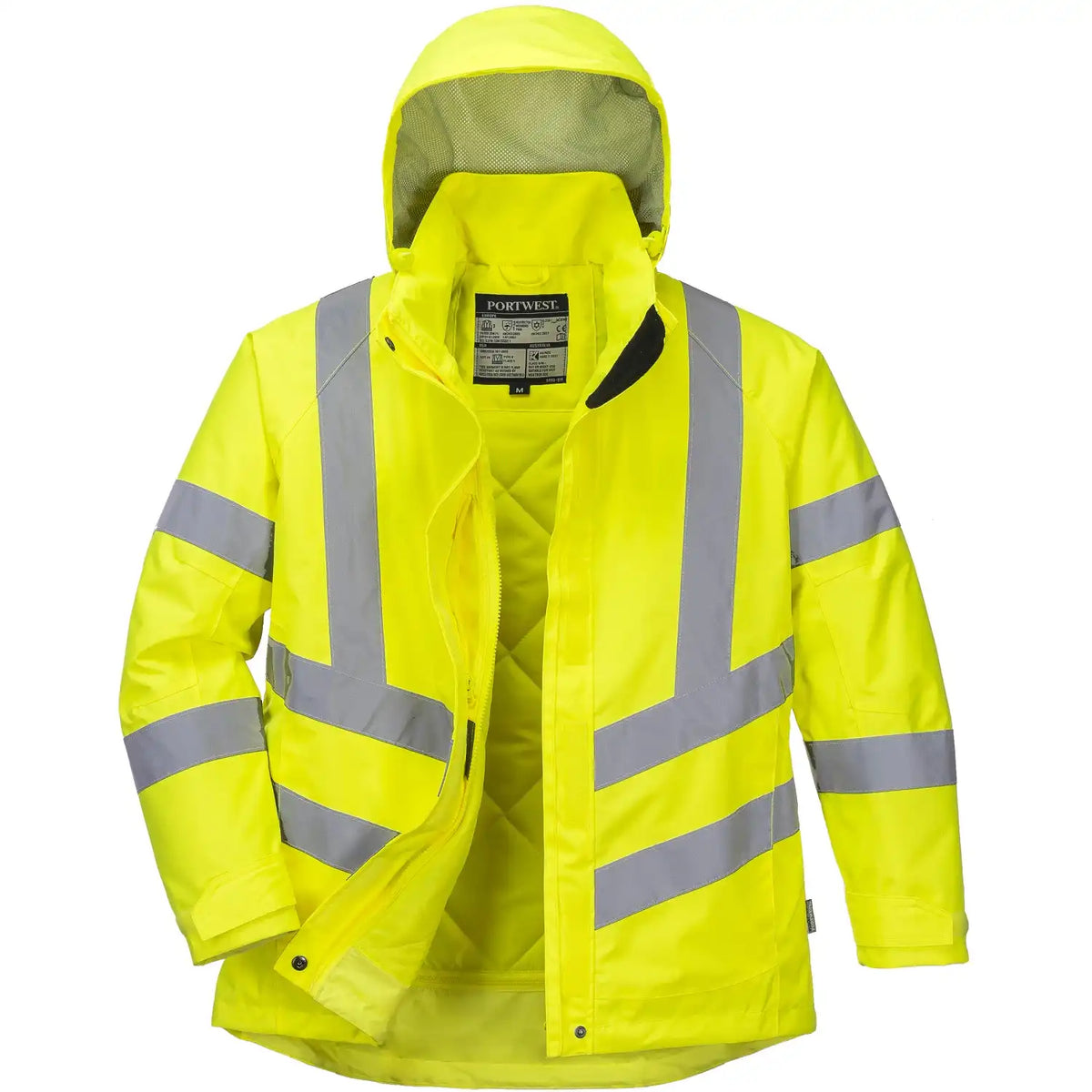 Portwest Damen LW74 Warnschutz Winterjacke – gelb