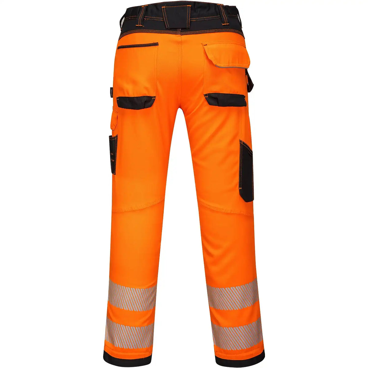 Portwest PW303 PW3 Warnschutz Stretch-Bundhose – orange/schwarz