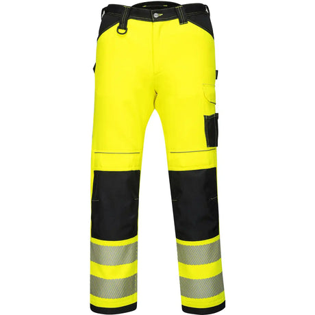 Portwest PW303 PW3 Warnschutz Stretch-Bundhose – gelb/schwarz