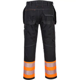 Portwest PW307 PW3 Kl.1 Warnschutz Handwerkerhose – orange/schwarz