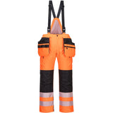Portwest PW351 Warnschutz Winter Handwerkerhose – orange/schwarz