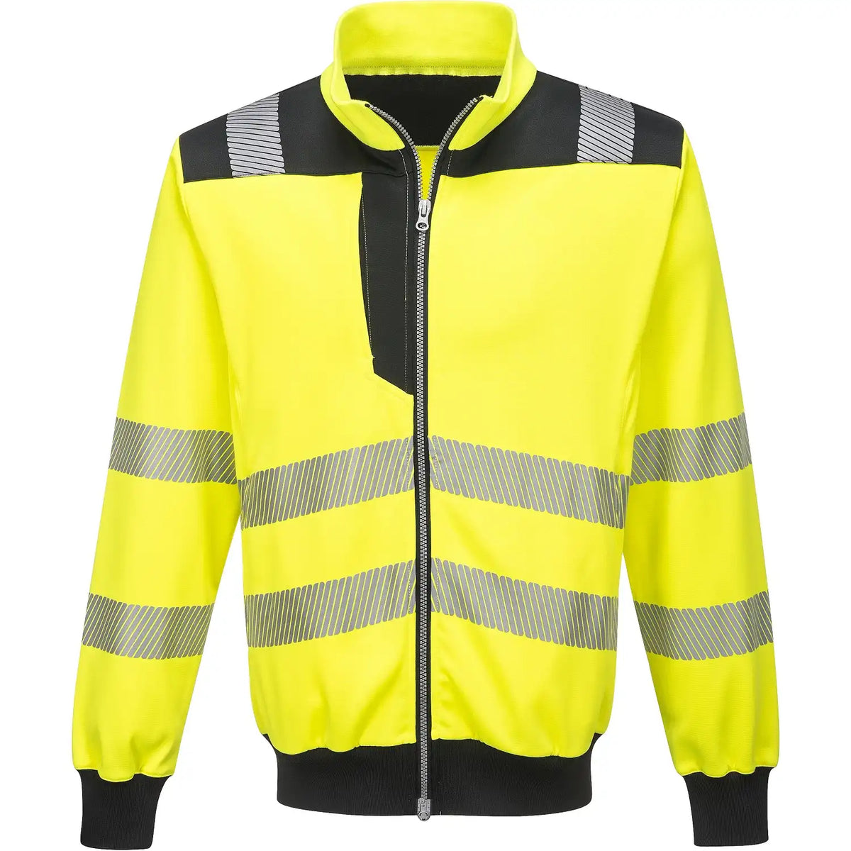 Portwest PW370 PW3 Warnschutz Sweatjacke – gelb/schwarz