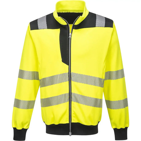 Portwest PW370 PW3 Warnschutz Sweatjacke – gelb/schwarz