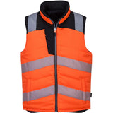Portwest PW374 wend. PW3 Warnschutz Winterweste – orange/schwarz
