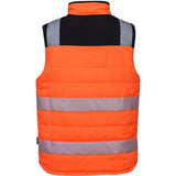 Portwest PW374 wend. PW3 Warnschutz Winterweste – orange/schwarz