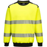 Portwest PW379 PW3 Warnschutz Sweatshirt – gelb/schwarz