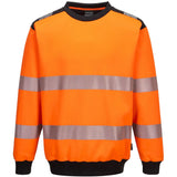 Portwest PW379 PW3 Warnschutz Sweatshirt – orange/schwarz