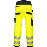 Portwest Damen PW385 Warnschutz Stretch-Bundhose – gelb/schwarz
